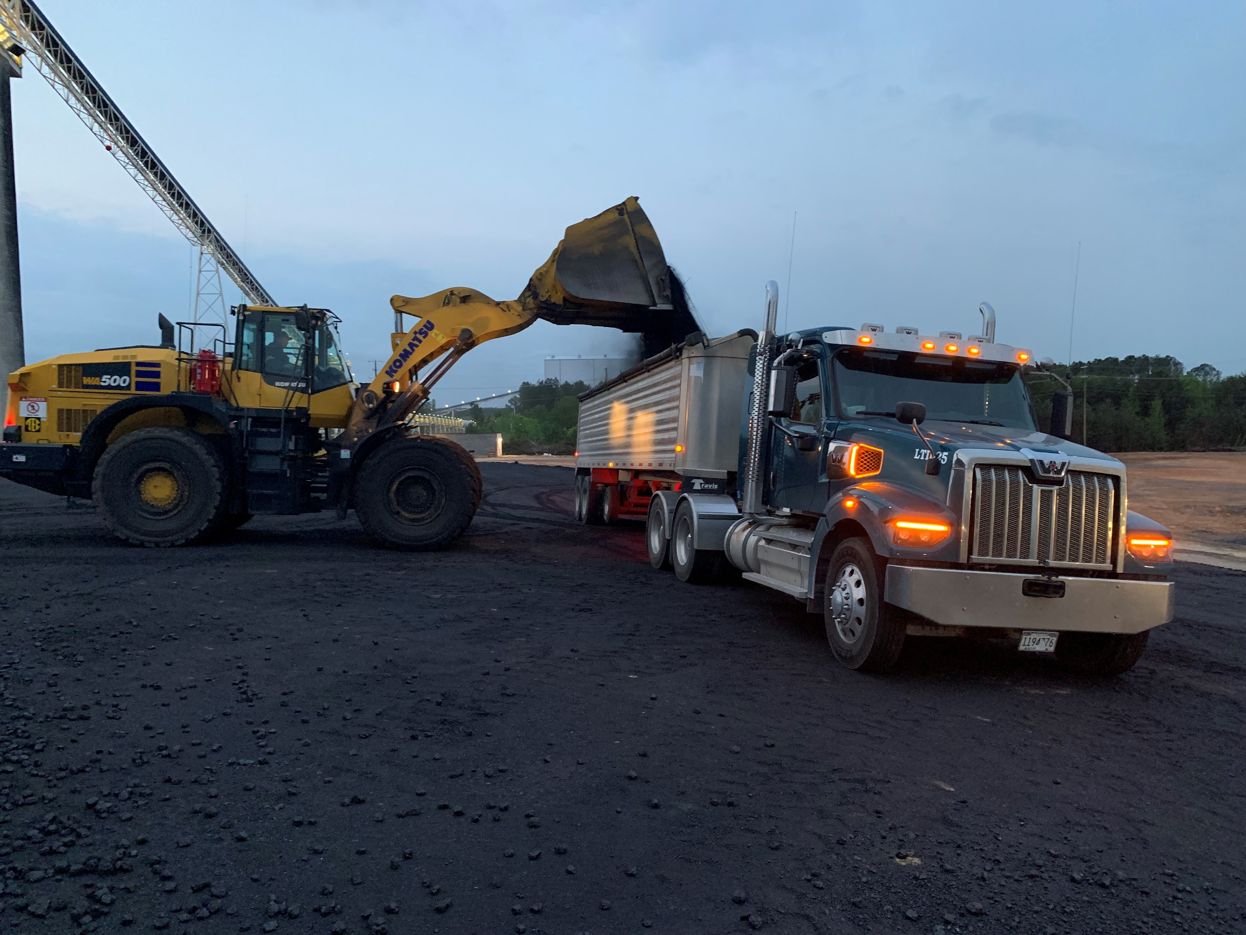 Q1 2025 First Truck Loading at the Clean Coal Pile